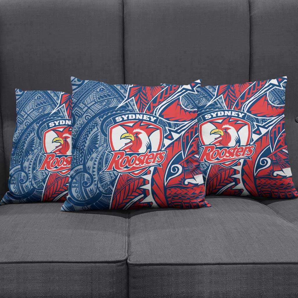 Sydney Roosters Pillow Cover Polynesian Tribal Tattoo Pacific Sport Art