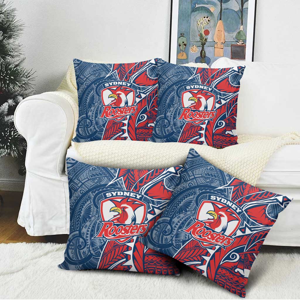 Sydney Roosters Pillow Cover Polynesian Tribal Tattoo Pacific Sport Art