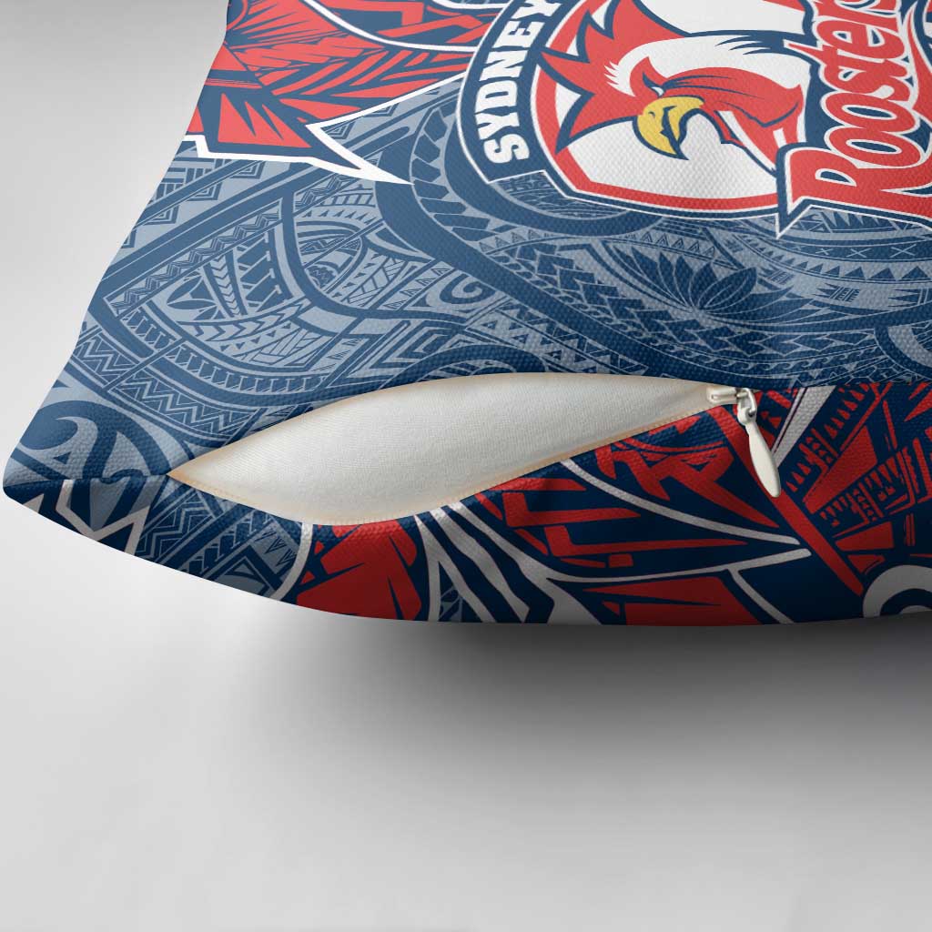 Sydney Roosters Pillow Cover Polynesian Tribal Tattoo Pacific Sport Art