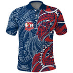 Sydney Roosters Polo Shirt Polynesian Tribal Tattoo Pacific Sport Art