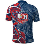 Sydney Roosters Polo Shirt Polynesian Tribal Tattoo Pacific Sport Art