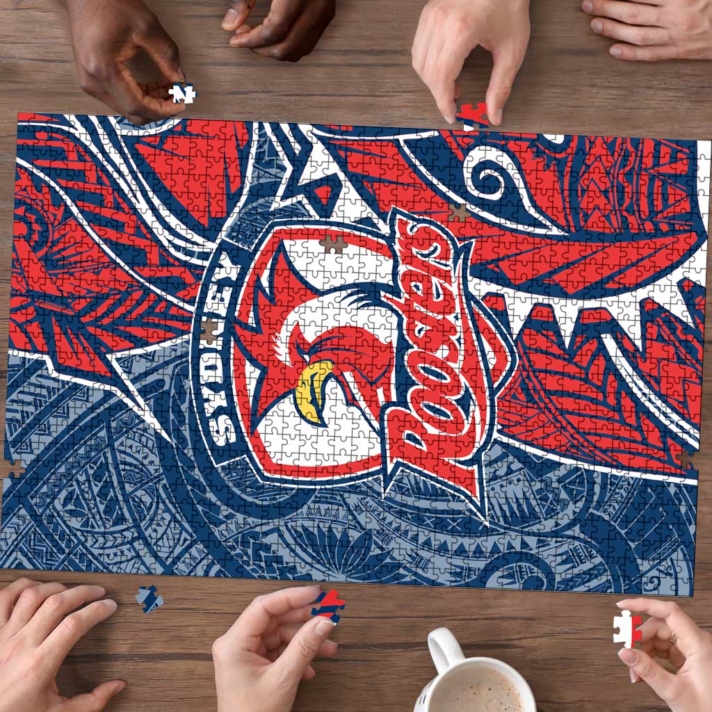 Sydney Roosters Puzzle Polynesian Tribal Tattoo Pacific Sport Art