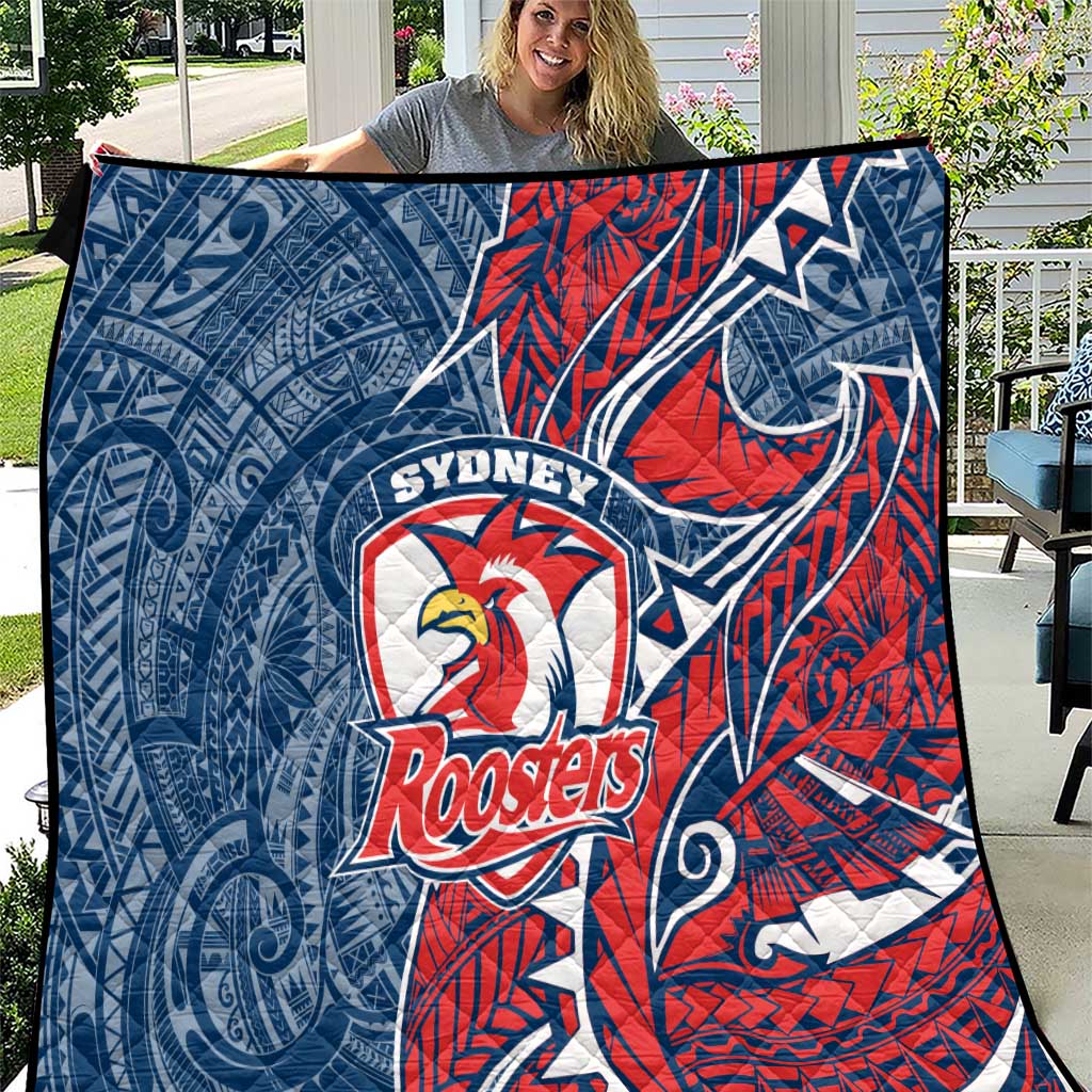 Sydney Roosters Quilt Polynesian Tribal Tattoo Pacific Sport Art