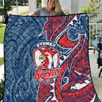 Sydney Roosters Quilt Polynesian Tribal Tattoo Pacific Sport Art
