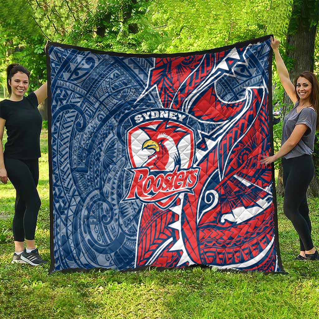Sydney Roosters Quilt Polynesian Tribal Tattoo Pacific Sport Art