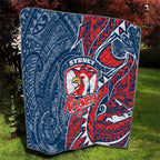 Sydney Roosters Quilt Polynesian Tribal Tattoo Pacific Sport Art