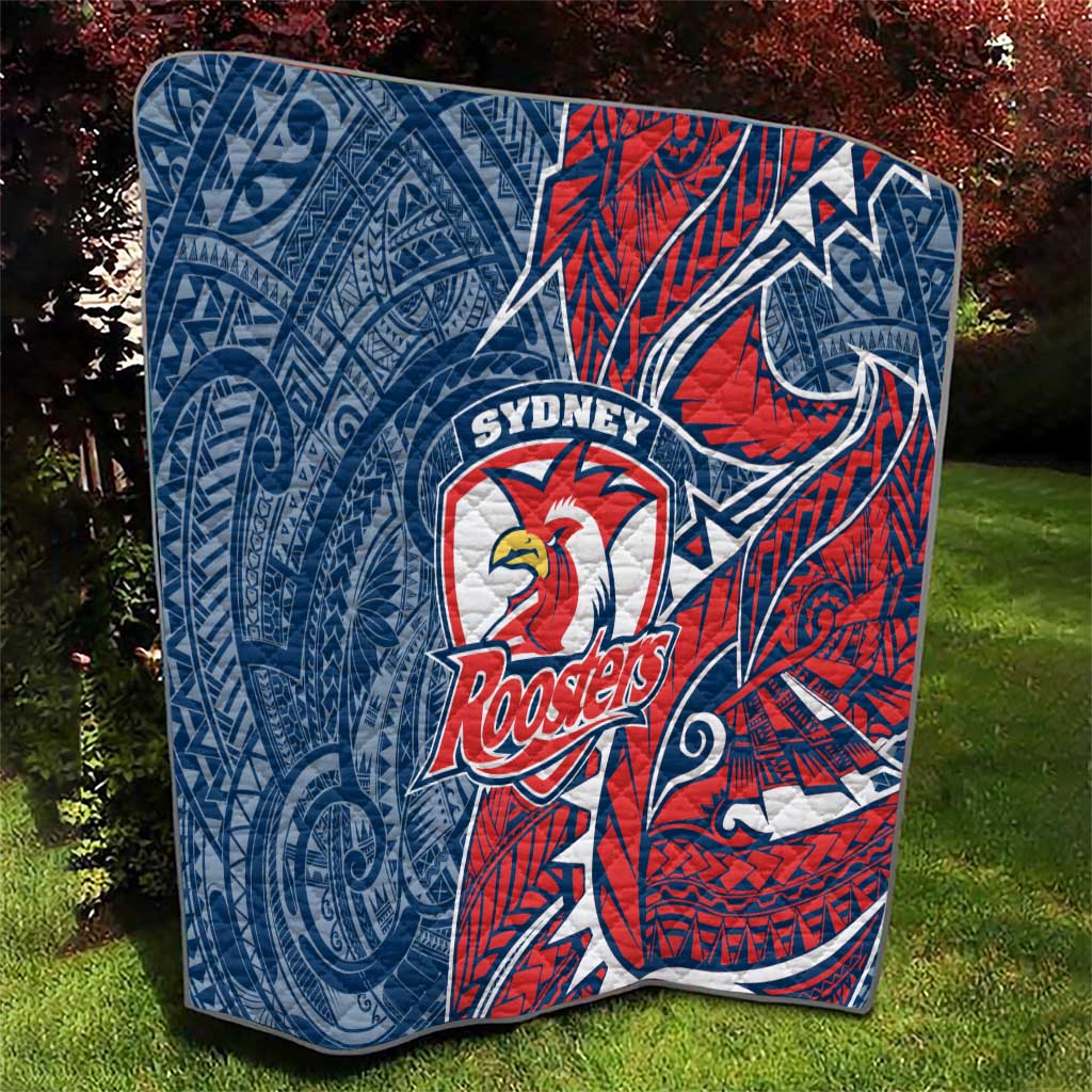 Sydney Roosters Quilt Polynesian Tribal Tattoo Pacific Sport Art
