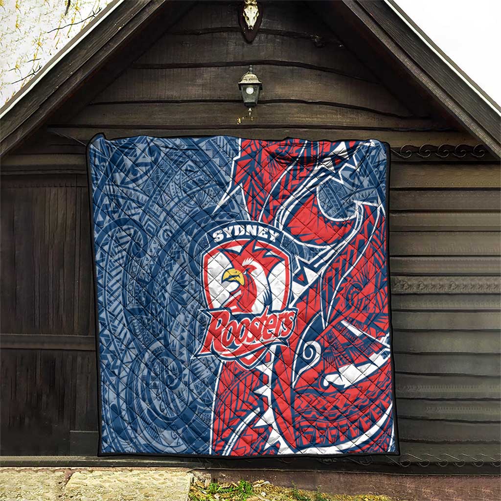 Sydney Roosters Quilt Polynesian Tribal Tattoo Pacific Sport Art