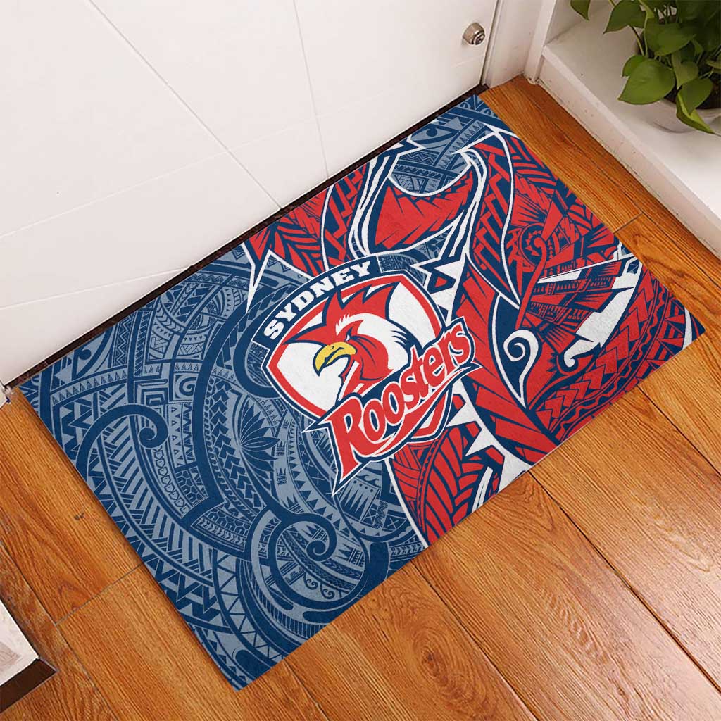 Sydney Roosters Rubber Doormat Polynesian Tribal Tattoo Pacific Sport Art