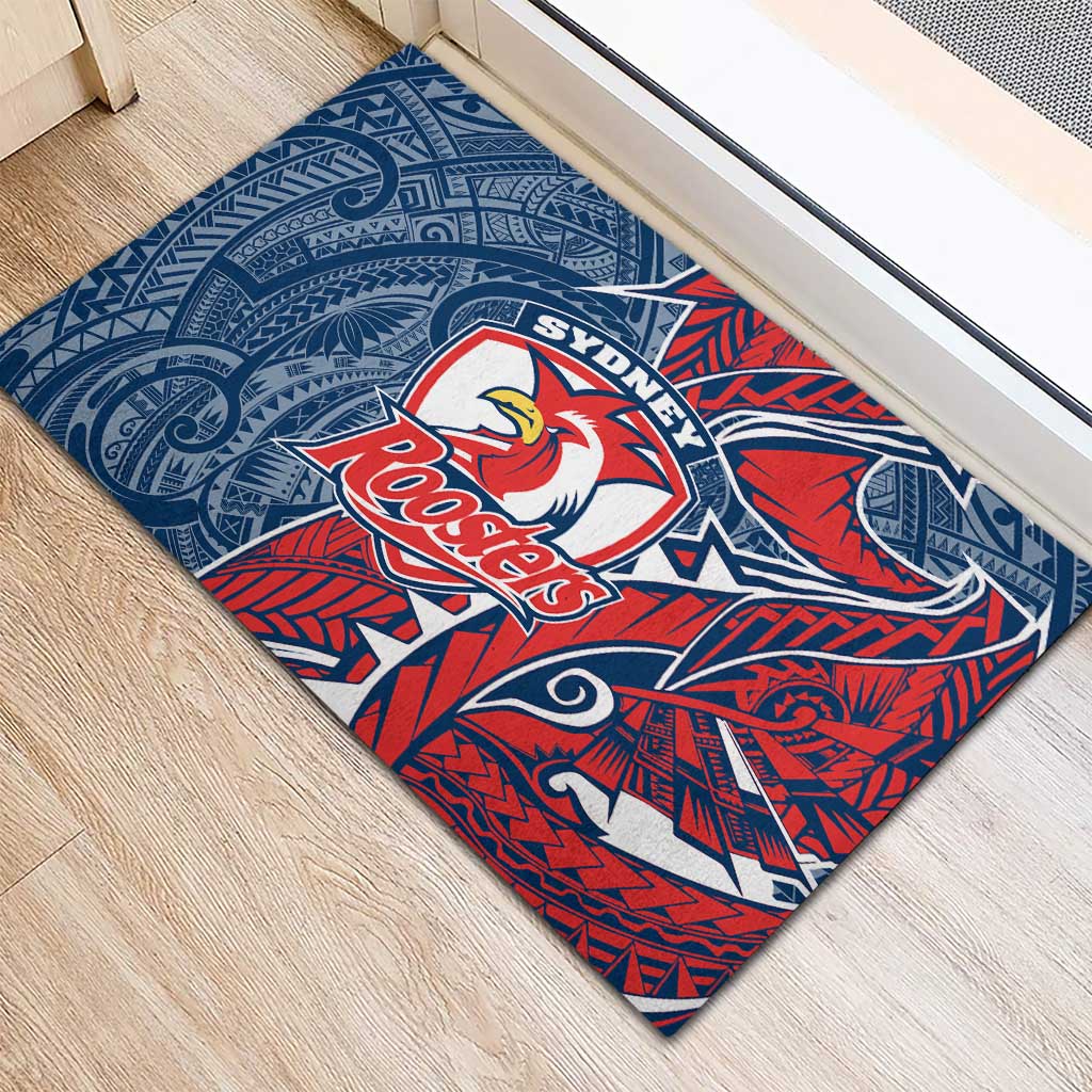 Sydney Roosters Rubber Doormat Polynesian Tribal Tattoo Pacific Sport Art