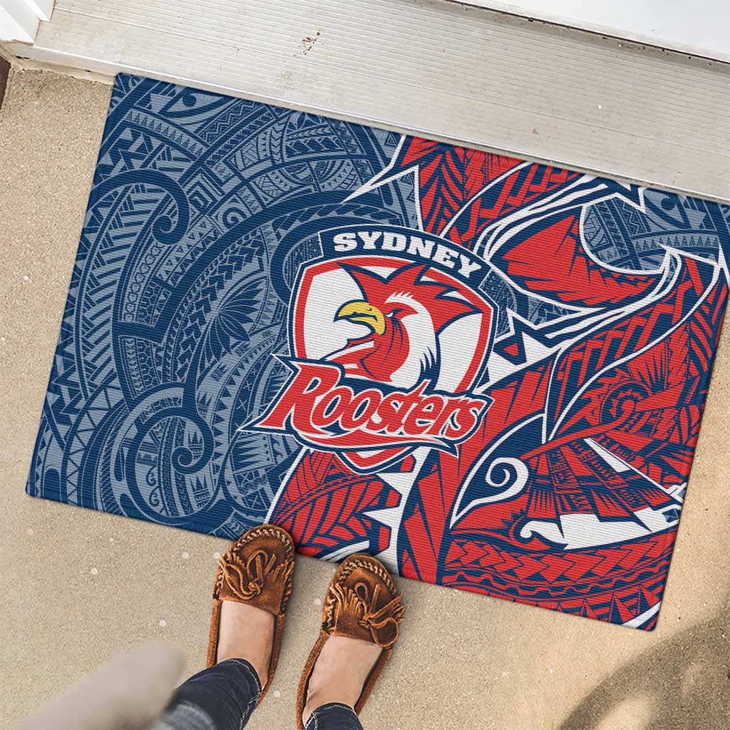 Sydney Roosters Rubber Doormat Polynesian Tribal Tattoo Pacific Sport Art