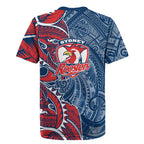 Sydney Roosters Rugby Jersey Polynesian Tribal Tattoo Pacific Sport Art