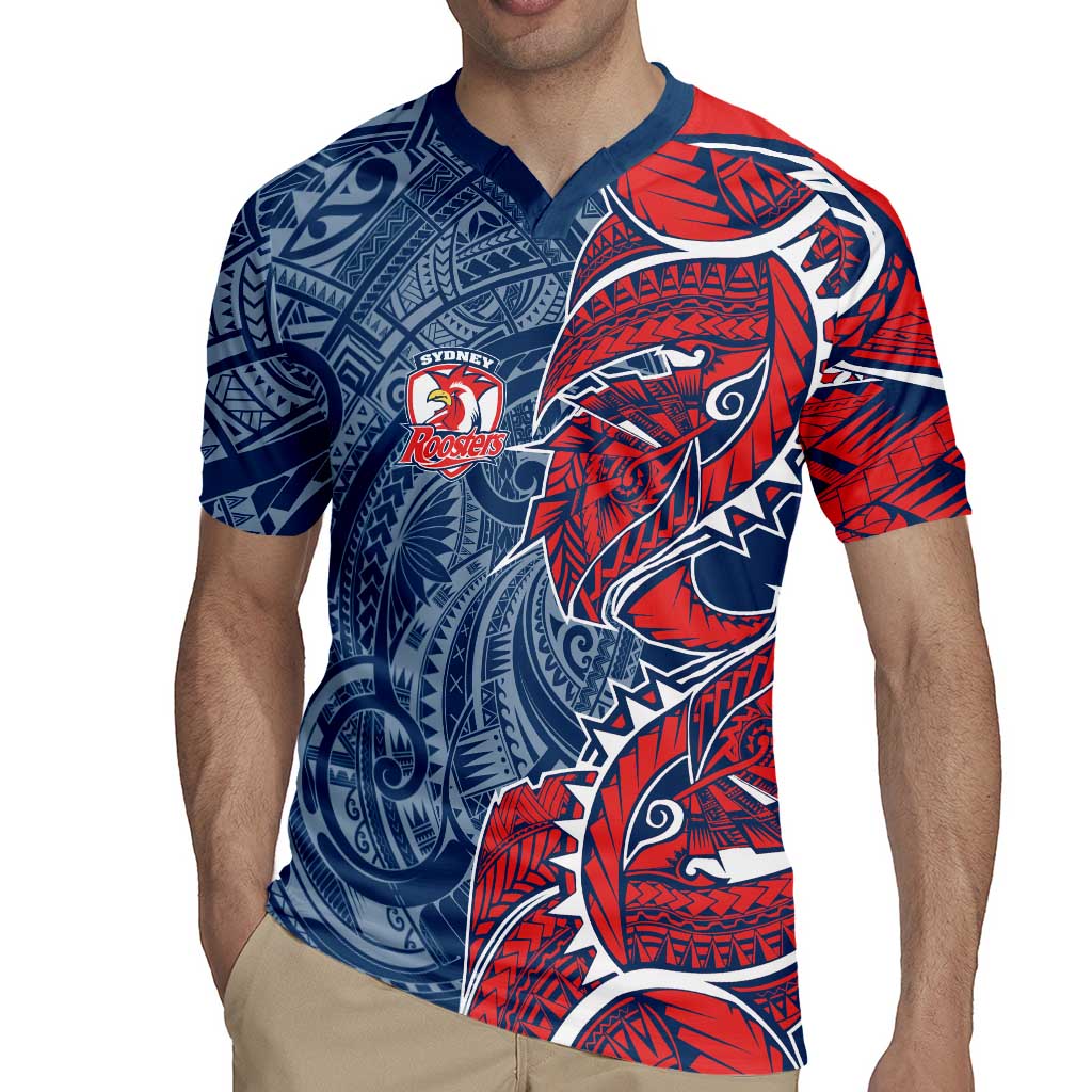 Sydney Roosters Rugby Jersey Polynesian Tribal Tattoo Pacific Sport Art