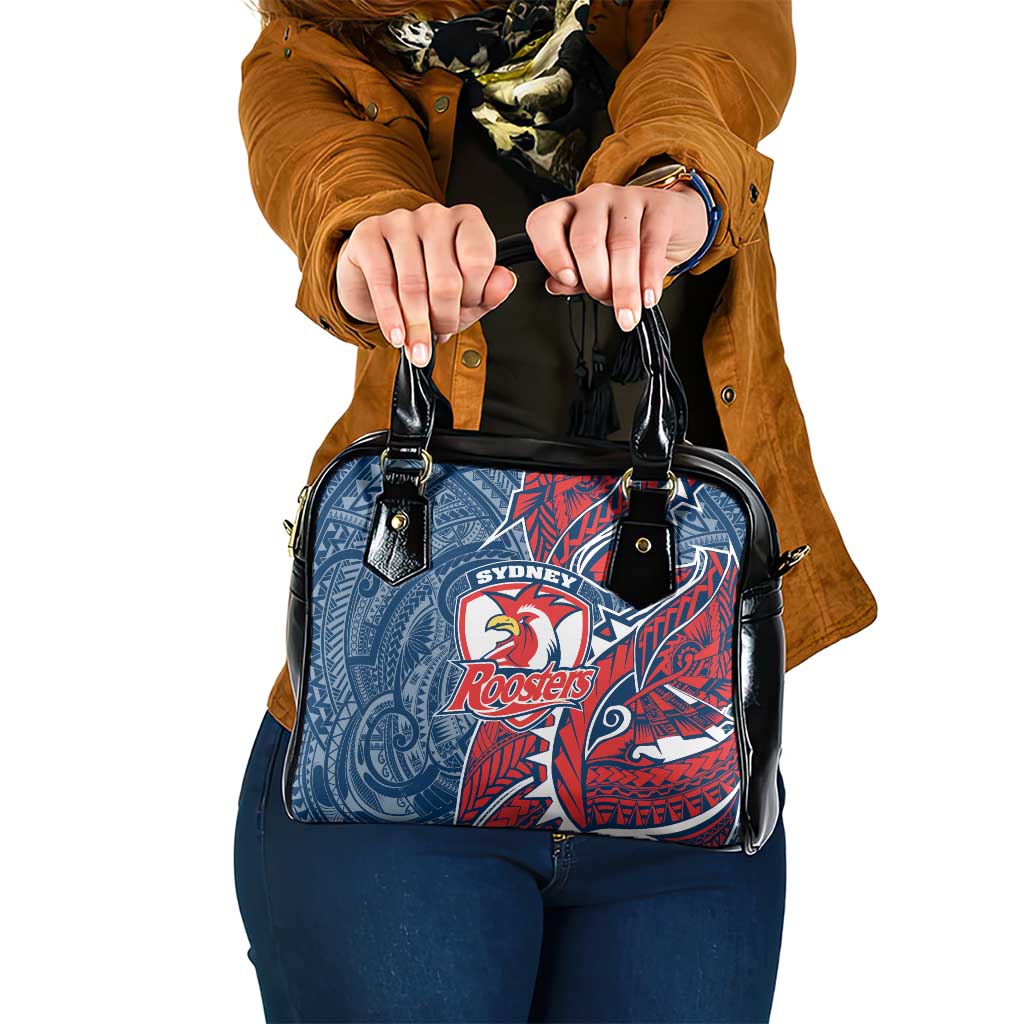 Sydney Roosters Shoulder Handbag Polynesian Tribal Tattoo Pacific Sport Art