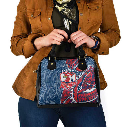 Sydney Roosters Shoulder Handbag Polynesian Tribal Tattoo Pacific Sport Art