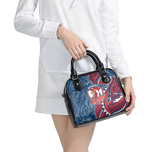 Sydney Roosters Shoulder Handbag Polynesian Tribal Tattoo Pacific Sport Art