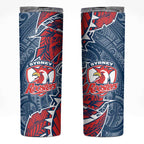 Sydney Roosters Skinny Tumbler Polynesian Tribal Tattoo Pacific Sport Art