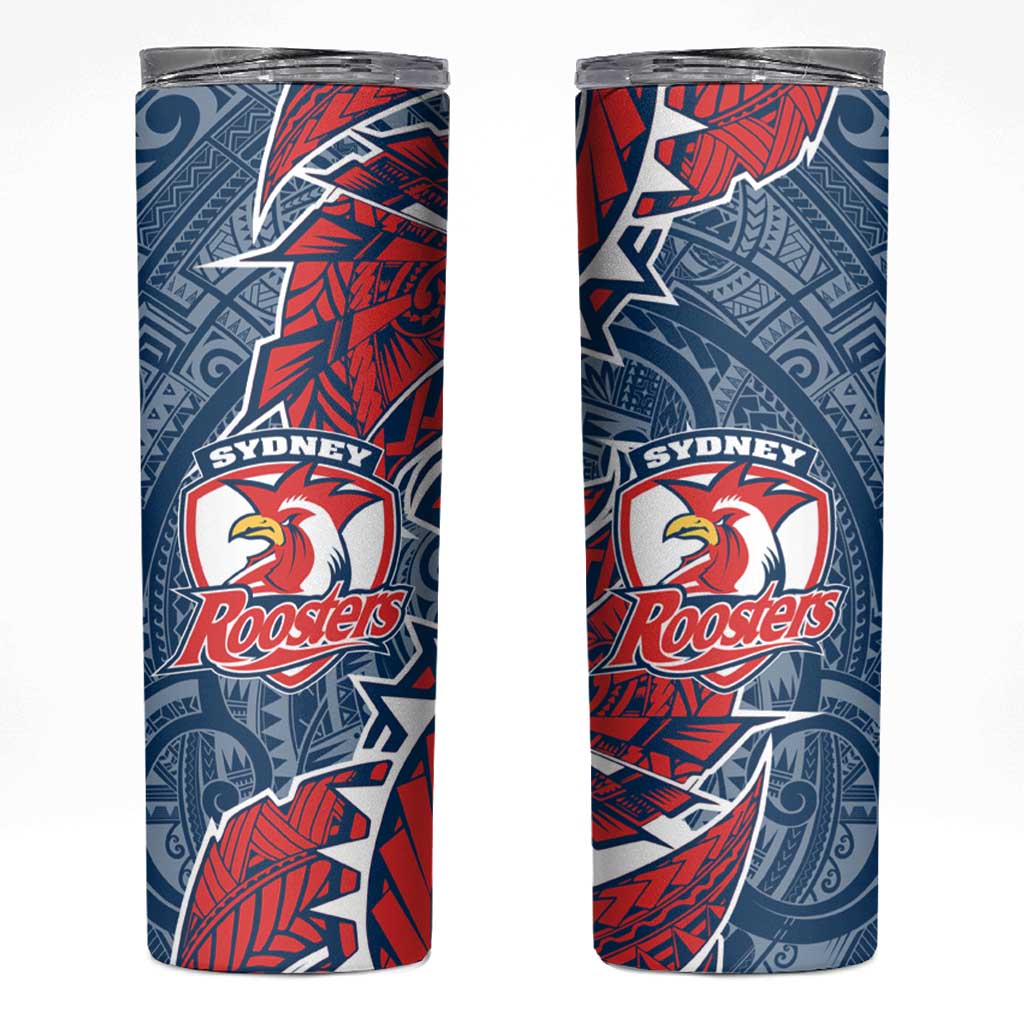 Sydney Roosters Skinny Tumbler Polynesian Tribal Tattoo Pacific Sport Art