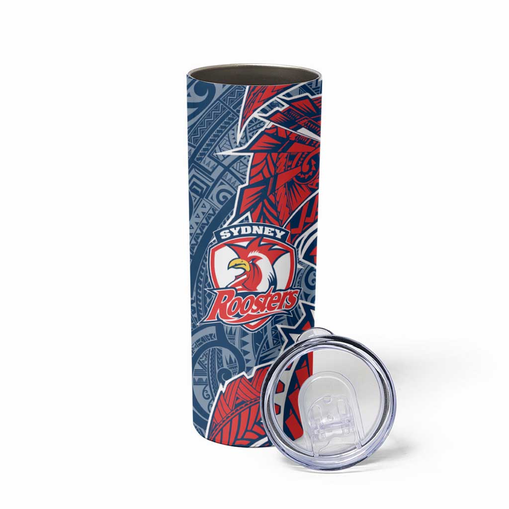 Sydney Roosters Skinny Tumbler Polynesian Tribal Tattoo Pacific Sport Art