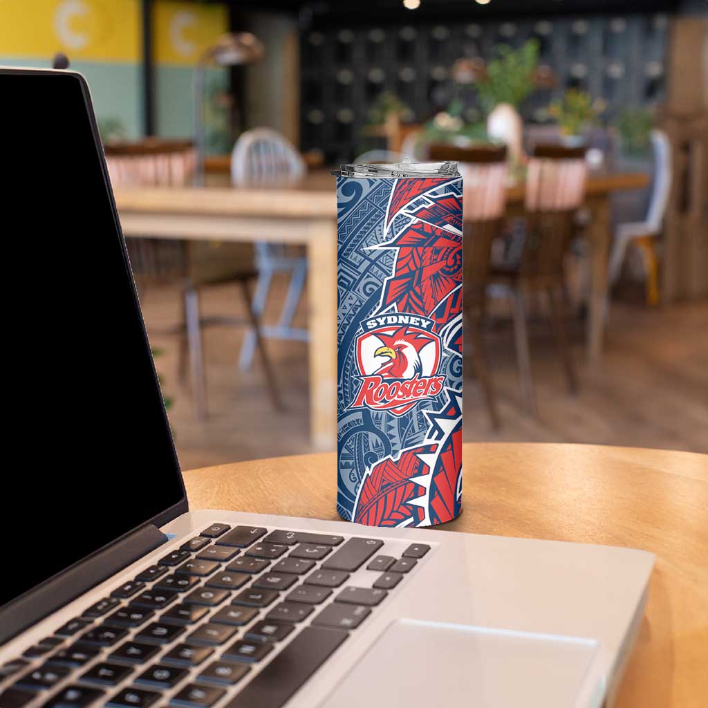 Sydney Roosters Skinny Tumbler Polynesian Tribal Tattoo Pacific Sport Art
