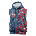 Sydney Roosters Sleeveless Hoodie Polynesian Tribal Tattoo Pacific Sport Art