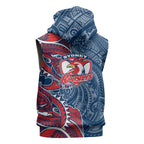 Sydney Roosters Sleeveless Hoodie Polynesian Tribal Tattoo Pacific Sport Art