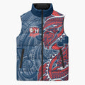 Sydney Roosters Sleeveless Puffer Jacket Polynesian Tribal Tattoo Pacific Sport Art