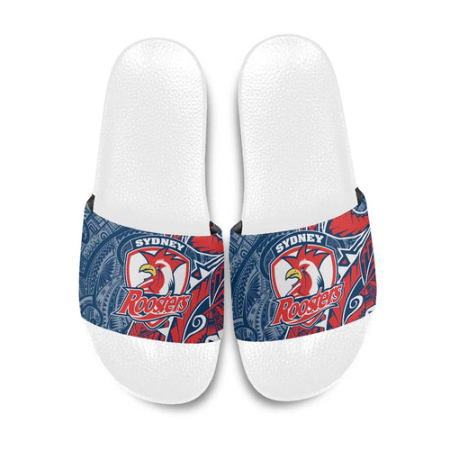 Sydney Roosters Slide Sandals Polynesian Tribal Tattoo Pacific Sport Art