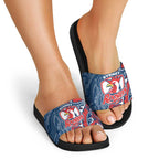 Sydney Roosters Slide Sandals Polynesian Tribal Tattoo Pacific Sport Art
