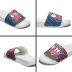 Sydney Roosters Slide Sandals Polynesian Tribal Tattoo Pacific Sport Art