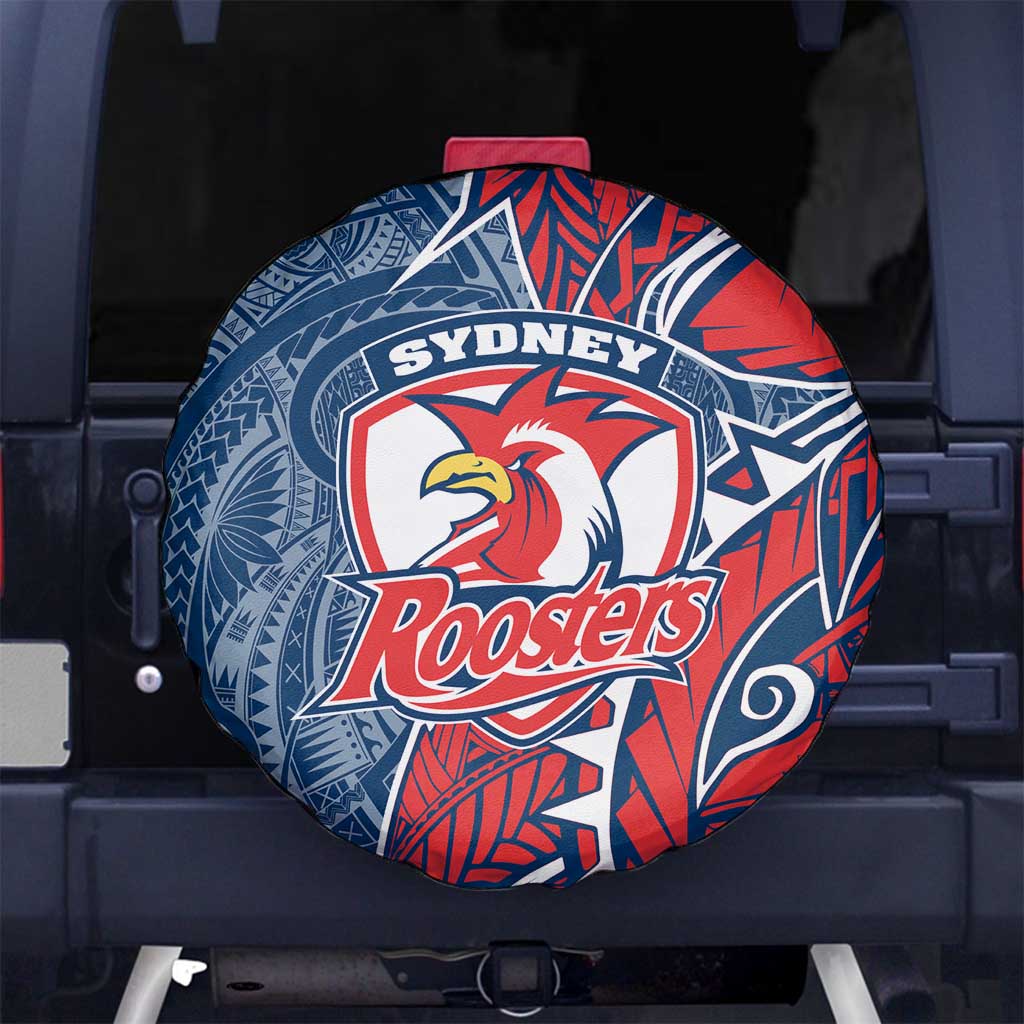 Sydney Roosters Spare Tire Cover Polynesian Tribal Tattoo Pacific Sport Art