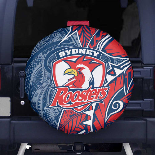 Sydney Roosters Spare Tire Cover Polynesian Tribal Tattoo Pacific Sport Art