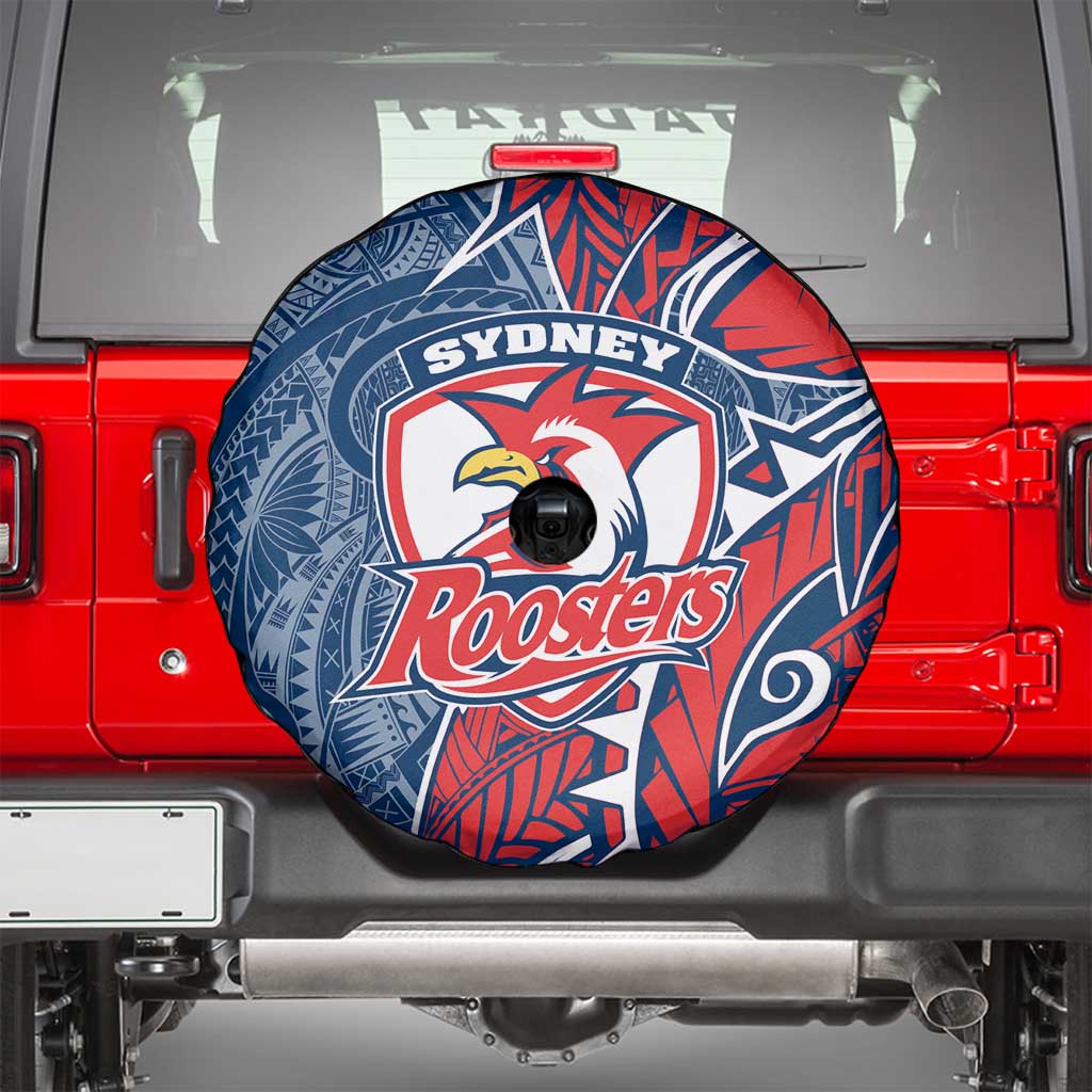 Sydney Roosters Spare Tire Cover Polynesian Tribal Tattoo Pacific Sport Art