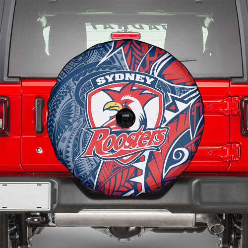 Sydney Roosters Spare Tire Cover Polynesian Tribal Tattoo Pacific Sport Art