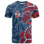 Sydney Roosters T Shirt Polynesian Tribal Tattoo Pacific Sport Art