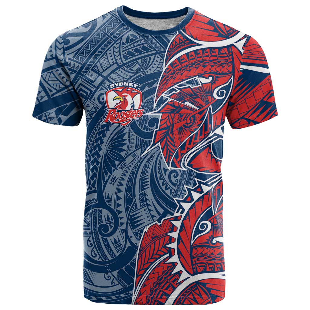 Sydney Roosters T Shirt Polynesian Tribal Tattoo Pacific Sport Art