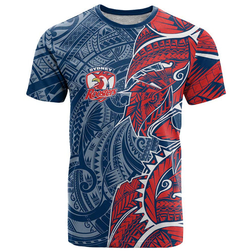 Sydney Roosters T Shirt Polynesian Tribal Tattoo Pacific Sport Art