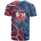 Sydney Roosters T Shirt Polynesian Tribal Tattoo Pacific Sport Art