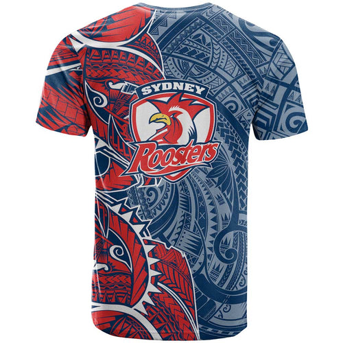 Sydney Roosters T Shirt Polynesian Tribal Tattoo Pacific Sport Art