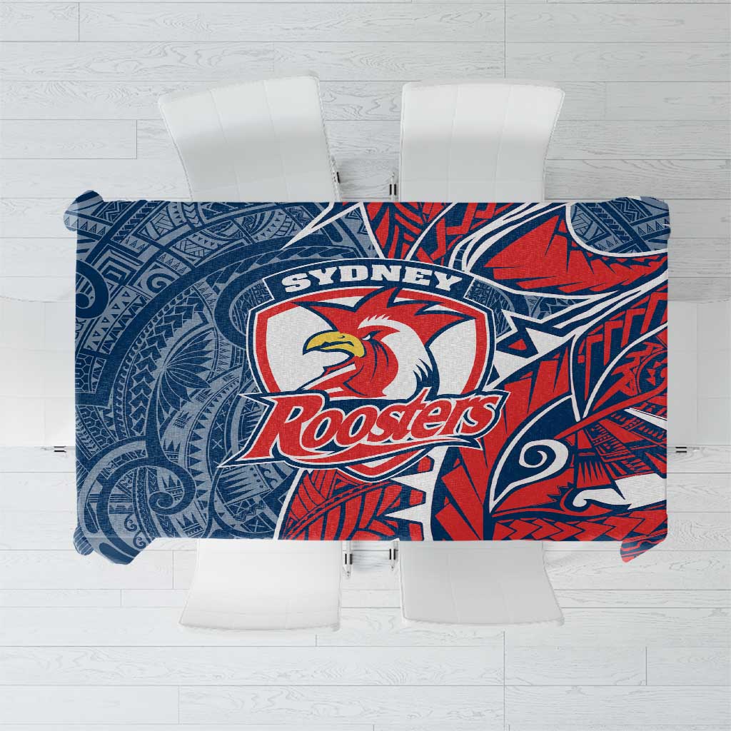 Sydney Roosters Tablecloth Polynesian Tribal Tattoo Pacific Sport Art