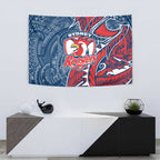 Sydney Roosters Tapestry Polynesian Tribal Tattoo Pacific Sport Art