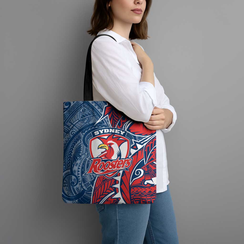 Sydney Roosters Tote Bag Polynesian Tribal Tattoo Pacific Sport Art
