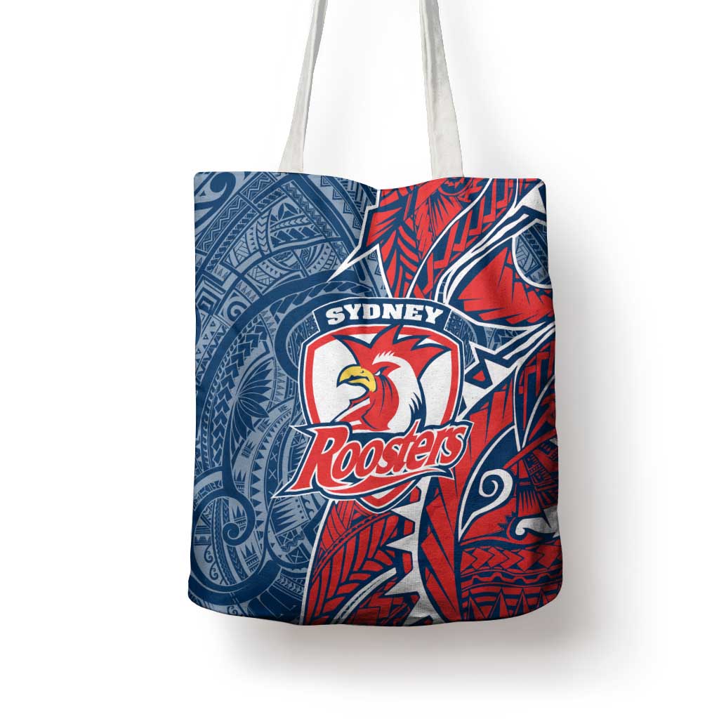 Sydney Roosters Tote Bag Polynesian Tribal Tattoo Pacific Sport Art