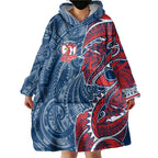 Sydney Roosters Wearable Blanket Hoodie Polynesian Tribal Tattoo Pacific Sport Art