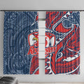 Sydney Roosters Window Curtain Polynesian Tribal Tattoo Pacific Sport Art