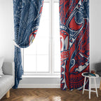 Sydney Roosters Window Curtain Polynesian Tribal Tattoo Pacific Sport Art