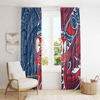 Sydney Roosters Window Curtain Polynesian Tribal Tattoo Pacific Sport Art
