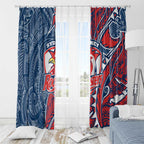 Sydney Roosters Window Curtain Polynesian Tribal Tattoo Pacific Sport Art