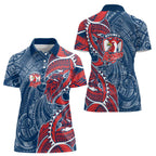 Sydney Roosters Women Polo Shirt Polynesian Tribal Tattoo Pacific Sport Art