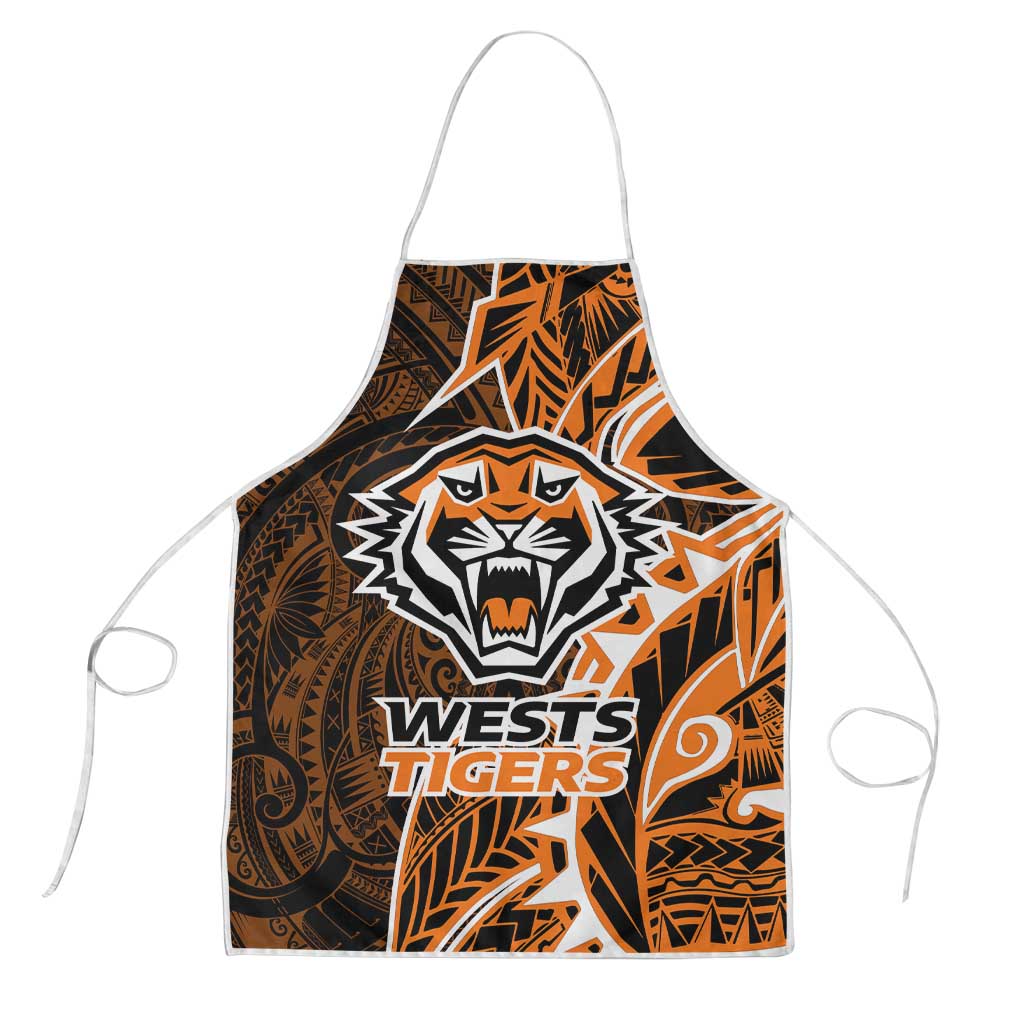 Wests Tigers Apron Polynesian Tribal Tattoo Pacific Sport Art